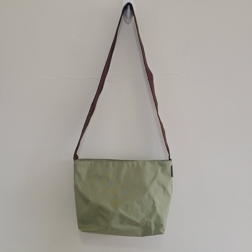 Herve Chapelier Crossbody Shoulder Bag Nylon Green